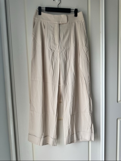 Peserico P04720 Wide Leg Pants IT 44 Blush Pink bnwt 97% Viscose Made Italy