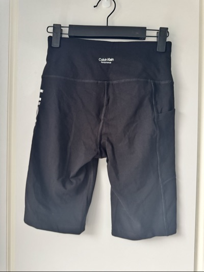 NWOT Calvin Klein Performance Black Bike Shorts Women’s XS Logo Stretch Activewe