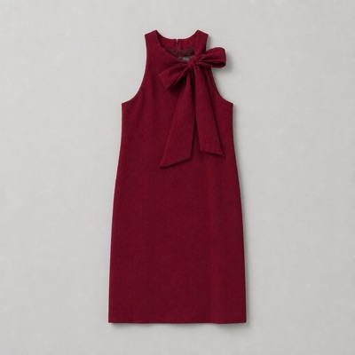 Vince Camuto Halter Tie Neck Shift Dress Burgundy Wine Size US 10 BNWT