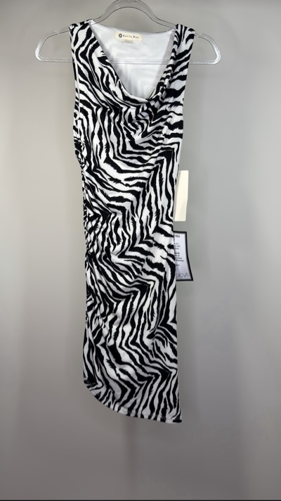 Katia Rae zebra print midi dress size US XXS BNWT