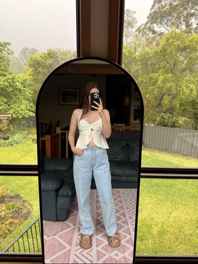 Glassons | White Tie-Front Camisole Blouse | Size 6