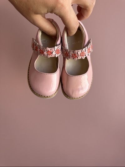 Clarks pink girls sandals ballet flats | size EU 20 UK 4 |