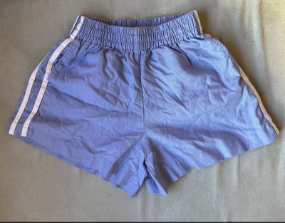 Ghanda sky blue linen cotton mix girl summer shorts | size 11-12 Y |
