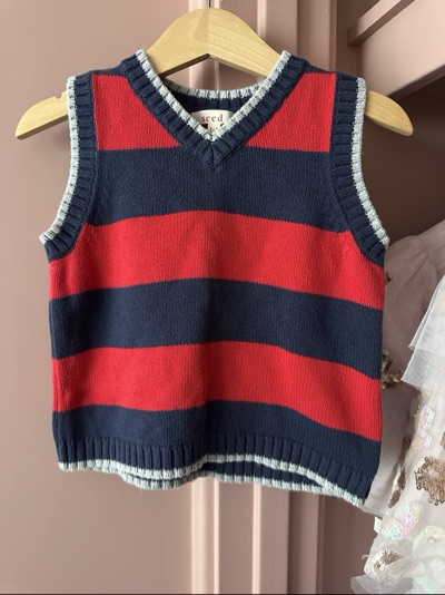 Seed heritage preppy striped vest knitwear | Very good condition | size 1-2 Y |