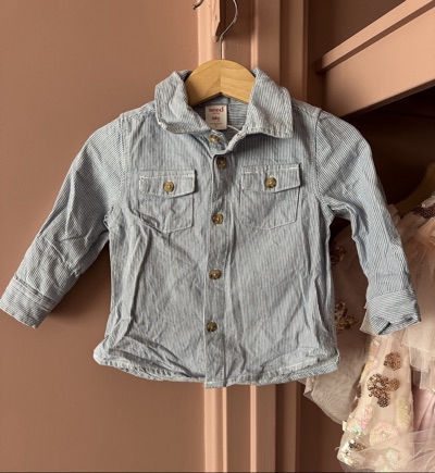 Seed heritage striped boys summer shirt | size 6-12m |