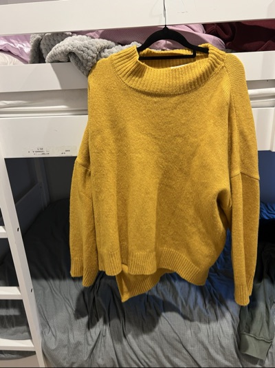 Betty Basics yellow knit crew neck jumper size XL