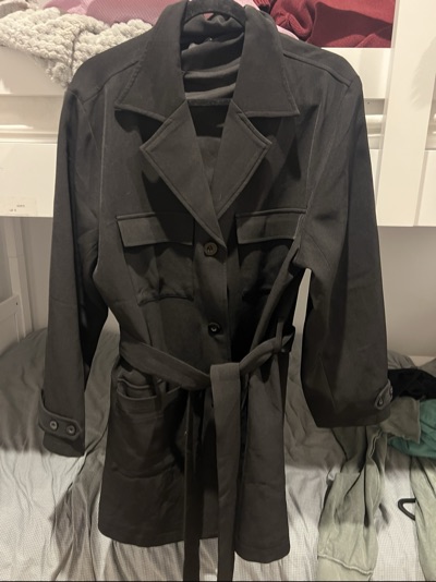 FAYT trench dress with tie belt size 16