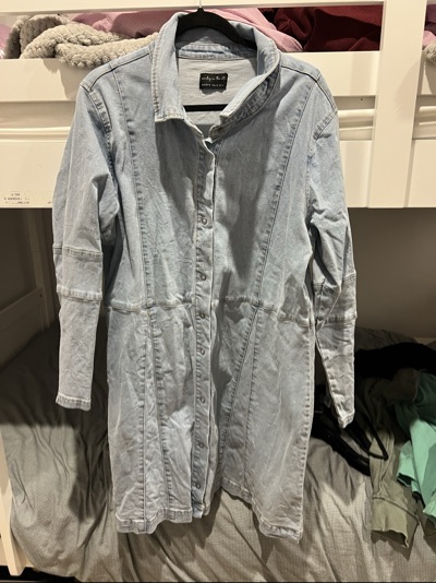Sunday in the City blue denim shirt dress size AUS/UK 16