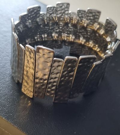 Silver toned cuff bracelet