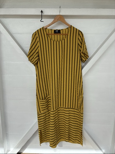 CC Collection striped yellow and black dress size 14