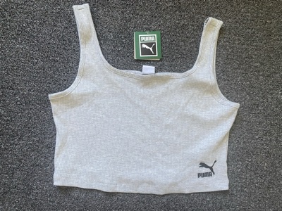 Puma grey ribbed bralette size L