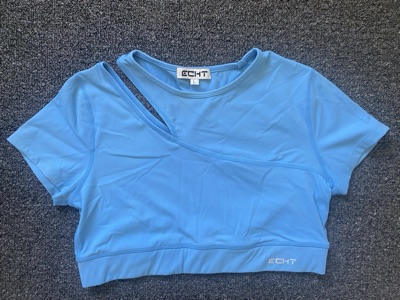 ECHT blue activewear crop top size L