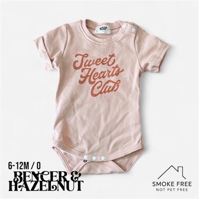“Sweet Hearts Club” Onesie