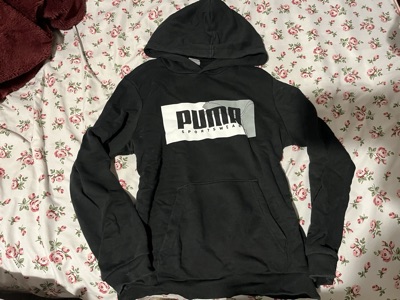 puma black hoodie