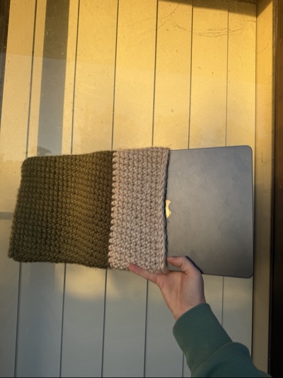 Laptop crochet sleeve