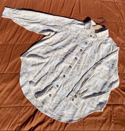 Billabong patterned long sleeve shirt size M