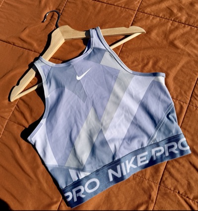 Nike Pro Dri-Fit geometric sports top/bra size S