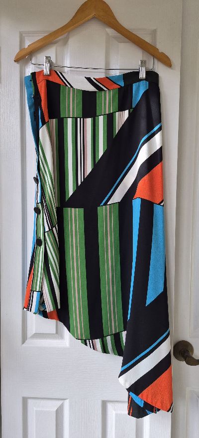 Zara asymmetric midi skirt