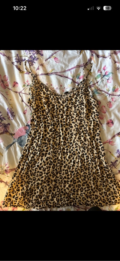 Leopard print camisole dress