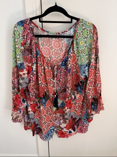 HEIN Colorful Boho Floral Blouse
