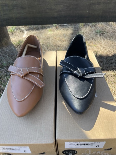 Novo Calendula bow flats size 6
