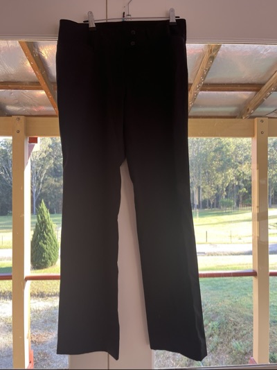 Biz Collection black straight-leg trousers size AUS/NZ 10