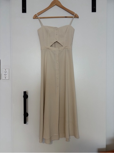 Bec + Bridge checked midi dress size AU 6