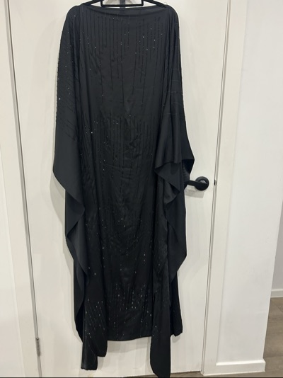 Black embellished kaftan
