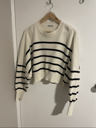 Ghanda cropped striped jumper size M
