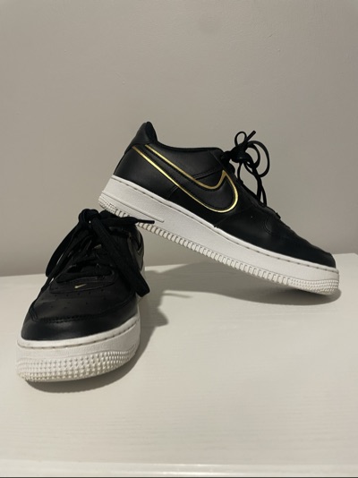 Nike Air Force 1 '07 LV8 "Metallic Swoosh Pack" – Black / Gold
