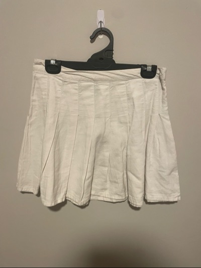 Factorie White Pleated Tennis Skirt