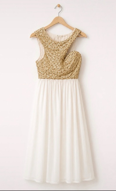 New - Blossom Sheer Sequin Formal Dress Sz10