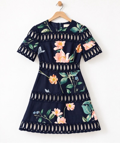 Keepsake Floral Navy Dress Sz10
