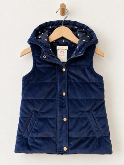 Tutu’s Navy Velvet Girls Sz 8 Vest