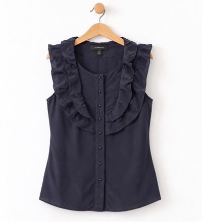 Country Road SILK Ruffle Top Sz 8-10