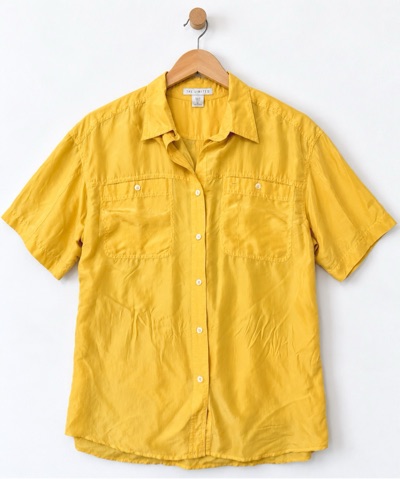 The Limited SILK Yellow Blouse Sz 8-10