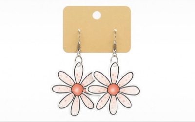 Resin Daisy Earrings