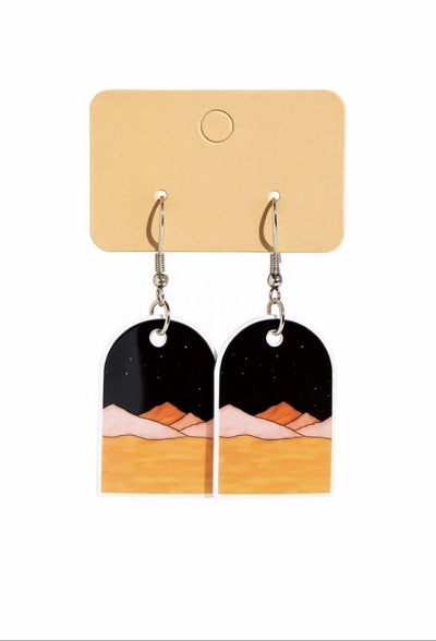 Resin Desert Earrings