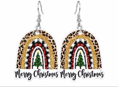 Resin Christmas Earrings