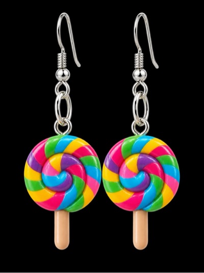 Novelty Lollipop Earrings