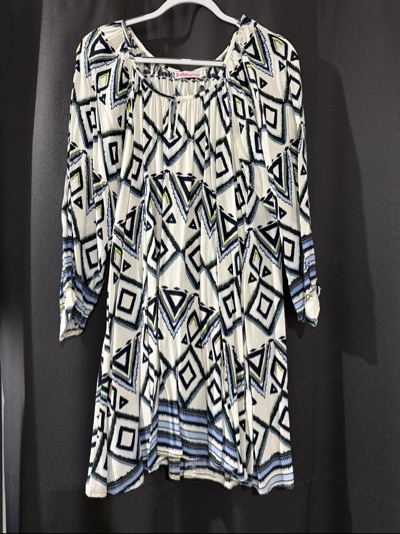 Boho Australia geometric print dress size M