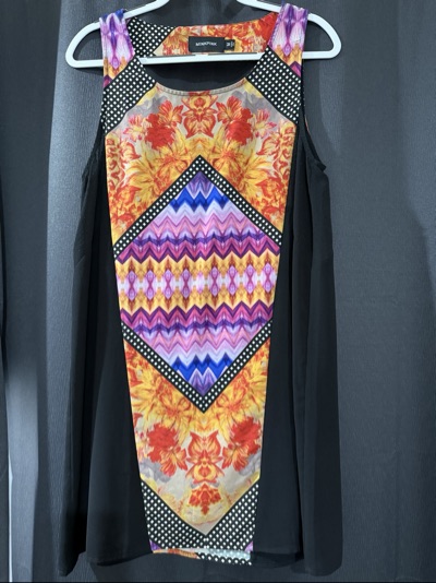 MINKPINK multicoloured geometric print dress size M