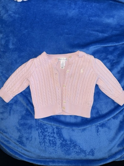 Ralph Lauren Baby Girl Knit Cardigan | 00 (6M)