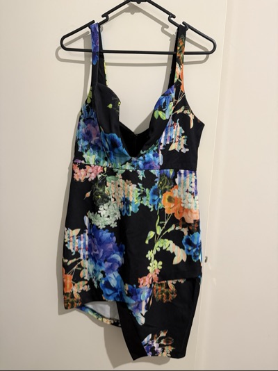dotti floral sleeveless dress size 14