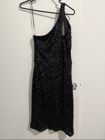 Romance black sequin-dress size AUS 12