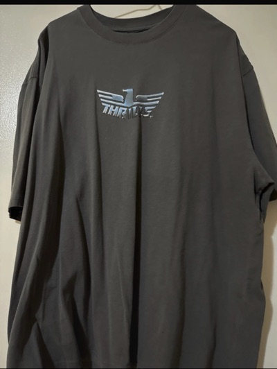 Thrills grey crew neck graphic T-shirt