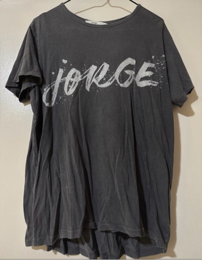 jorge grey graphic T-shirt