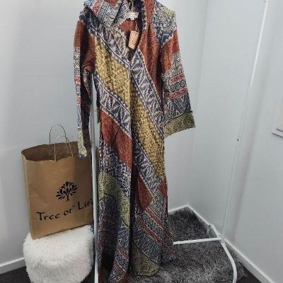 Brand New Kalahari Bohemian Hooded Dress
