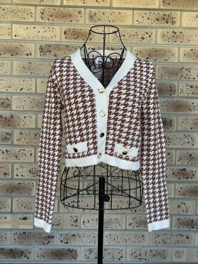 Cardigan Fresh Soul Toffee Brand New Size S RRP $119.95