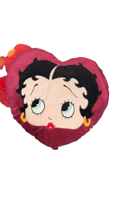 Betty boop heart shaped Vintage pillow